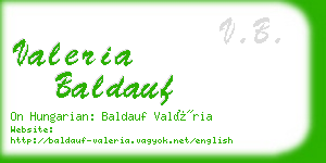 valeria baldauf business card